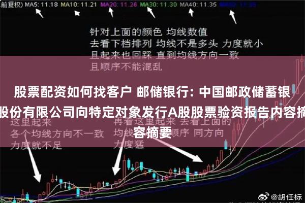 股票配资如何找客户 邮储银行: 中国邮政储蓄银行股份有限公司向特定对象发行A股股票验资报告内容摘要